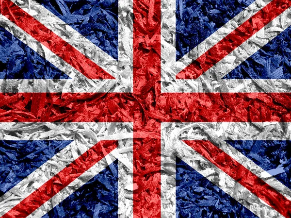 National flag of UK , the United Kingdom of Great Britain and No — Stock Photo, Image