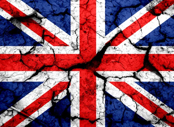 Nationale vlag van het Verenigd Koninkrijk, het Verenigd Koninkrijk van Groot-Brittannië en geen — Stockfoto