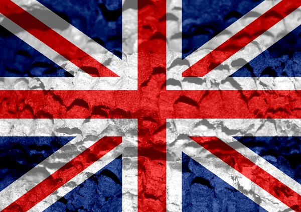 Εθνική σημαία του Ηνωμένου Βασιλείου, το Ηνωμένο Βασίλειο της Μεγάλης Βρετανίας και όχι — Φωτογραφία Αρχείου
