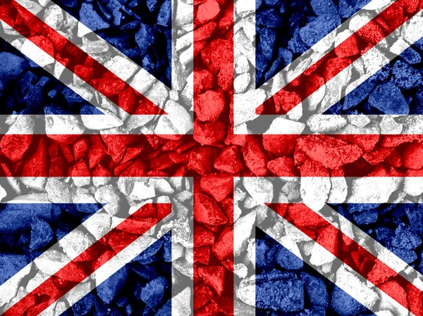 National flag of UK , the United Kingdom of Great Britain and No — Stock Photo, Image