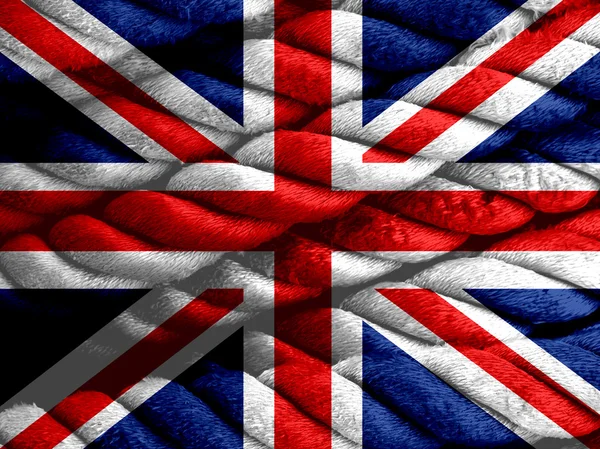 英国、 美国大不列颠王国的和没有的国旗 — 图库照片