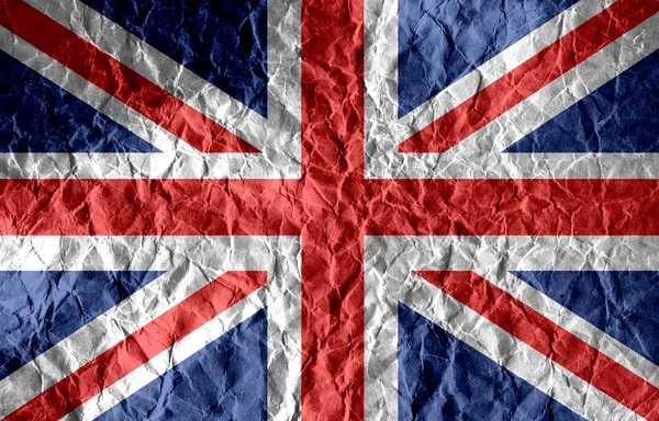 National flag of UK , the United Kingdom of Great Britain and No — Stock Photo, Image