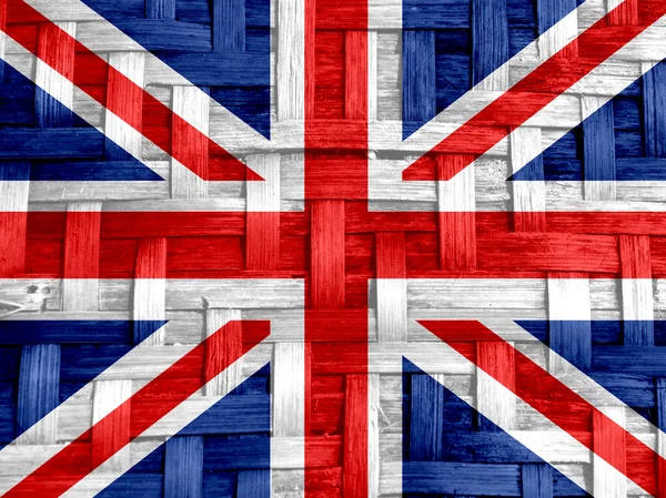 National flag of UK , the United Kingdom of Great Britain and No — Stock Photo, Image