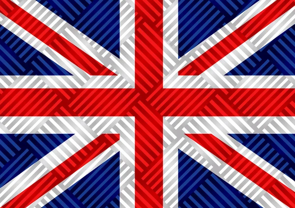 National flag of UK , the United Kingdom of Great Britain and No — Stock Photo, Image