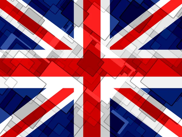 İngiltere, Büyük Britanya Birleşik Krallığı ve no ulusal bayrak — Stok fotoğraf