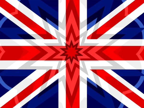 Nationalflagge von Großbritannien, dem vereinten Königreich Großbritannien und nein — Stockfoto