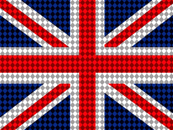 Nationalflagge von Großbritannien, dem vereinten Königreich Großbritannien und nein — Stockfoto