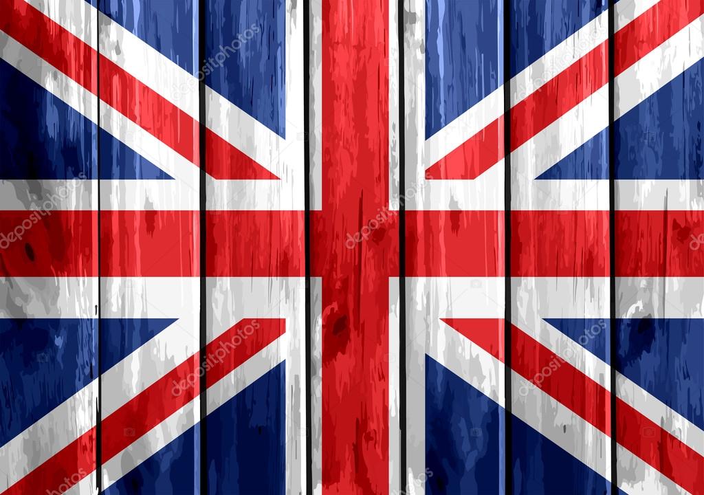 National flag of UK , the United Kingdom of Great Britain and No