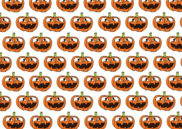 Fondo de calabaza de Halloween — Vector de stock