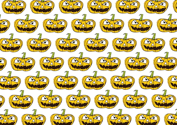 Halloween fond de citrouille — Image vectorielle