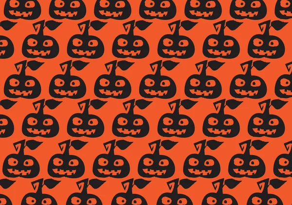 Halloween pompoen achtergrond — Stockvector