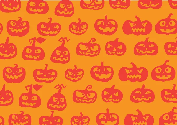 Halloween tök háttér — Stock Vector