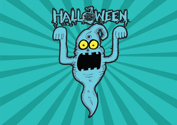 Fantasma para Halloween — Archivo Imágenes Vectoriales