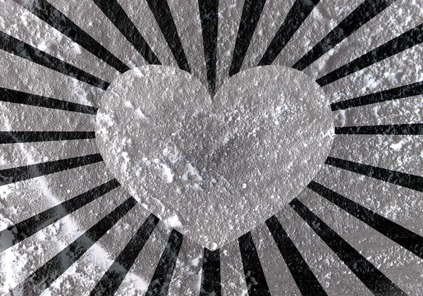 Szczęśliwy Valentine's Day Greeting Card na Cement ściana tekstur backg — Zdjęcie stockowe