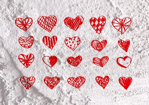 Love and hearts for valentine design — Stock Photo, Image