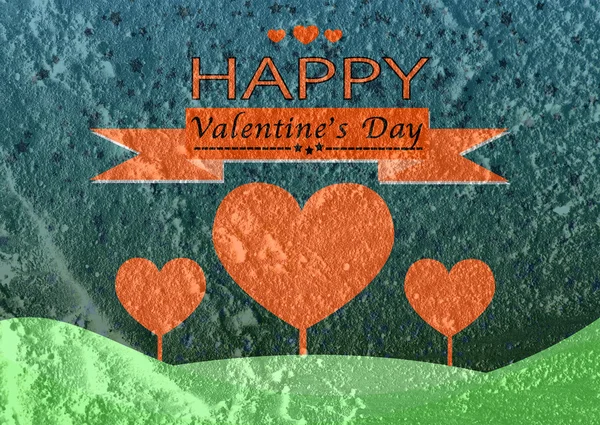 Feliz día de San Valentín Tarjeta de felicitación —  Fotos de Stock