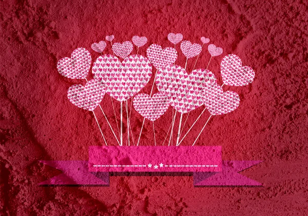 Love and hearts for valentine design — Stock Photo, Image