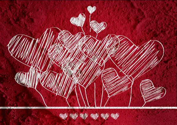 Liebe und Herz für Valentinstag-Design — Stockfoto