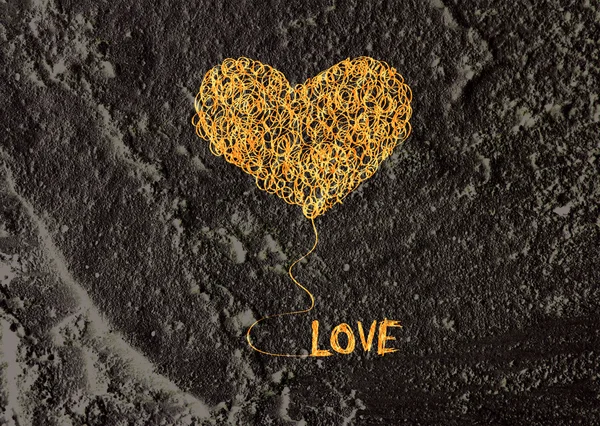 Amore e cuore per il design valentino — Foto Stock