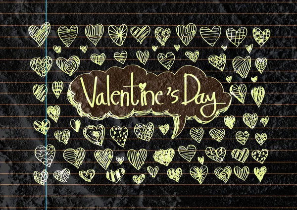 Set of valentine hearts — Stock Photo, Image