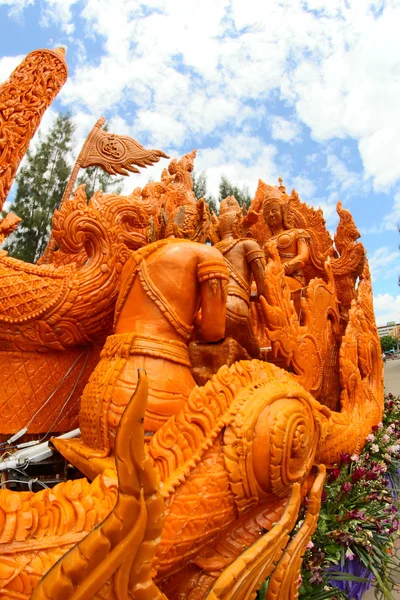 Свічка фестиваль, тайського мистецтва воском в Thailan — стокове фото
