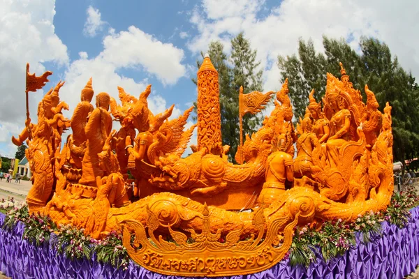 Κερί Φεστιβάλ, Ταϊλάνδης τέχνης κερί στην Thailan — Φωτογραφία Αρχείου