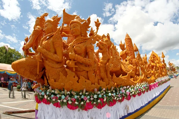 Κερί Φεστιβάλ, Ταϊλάνδης τέχνης κερί στην Thailan — Φωτογραφία Αρχείου