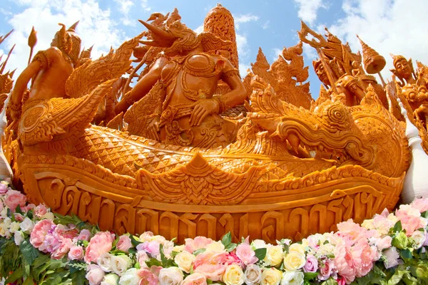 Kaars Festival, Thaise kunst kaarsenwas in Thailan — Stockfoto