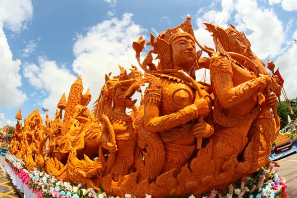 Свічка фестиваль, тайського мистецтва воском в Thailan — стокове фото