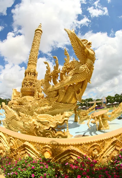 Kaars Festival Thaise kunst kaarsenwas in Ubonratchathani, Thailan — Stockfoto