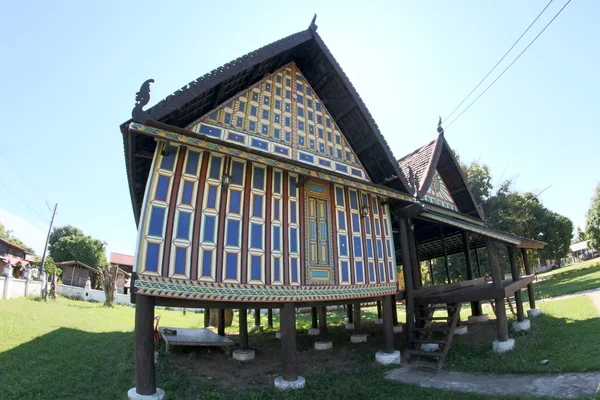 Arte y línea de wat kradian templo, trakanpuachphon, ubonratch — Foto de Stock