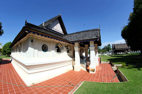 Exterior of wat kradian temple , trakanpuachphon , ubonratch