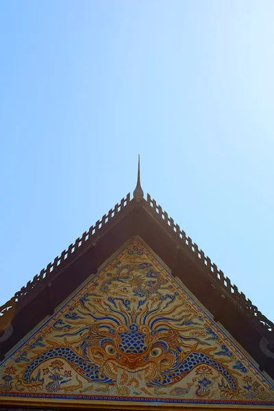 Kunst en de lijn van wat kradian tempel, trakanpuachphon, ubonratch — Stockfoto