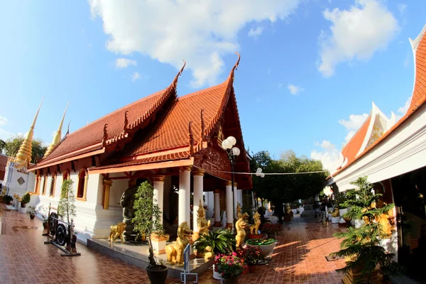 Arte y línea de wat tung sri wirai templo, baan cheetuan, khua — Foto de Stock