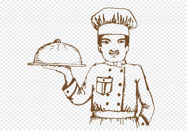 Chef para restaurante y cafetería — Archivo Imágenes Vectoriales