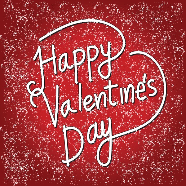 Happy Valentine's Day Card belettering — Stockvector