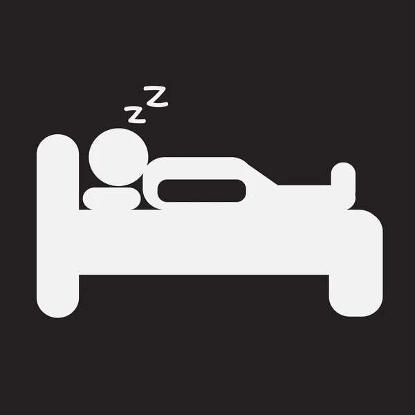 Spánek ikonu, ikona spánku, hotel icon — Stockový vektor