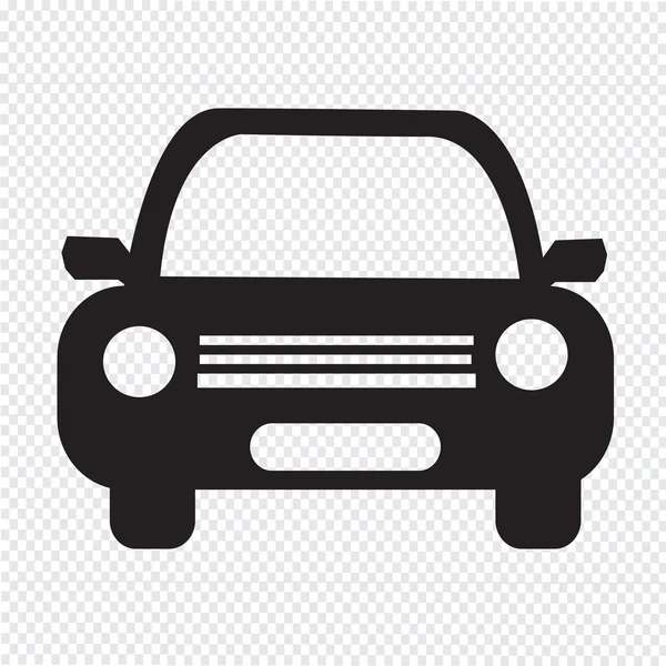 Vista del icono del coche — Vector de stock