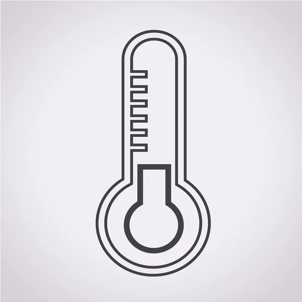 Thermometer icon view — Stock Vector
