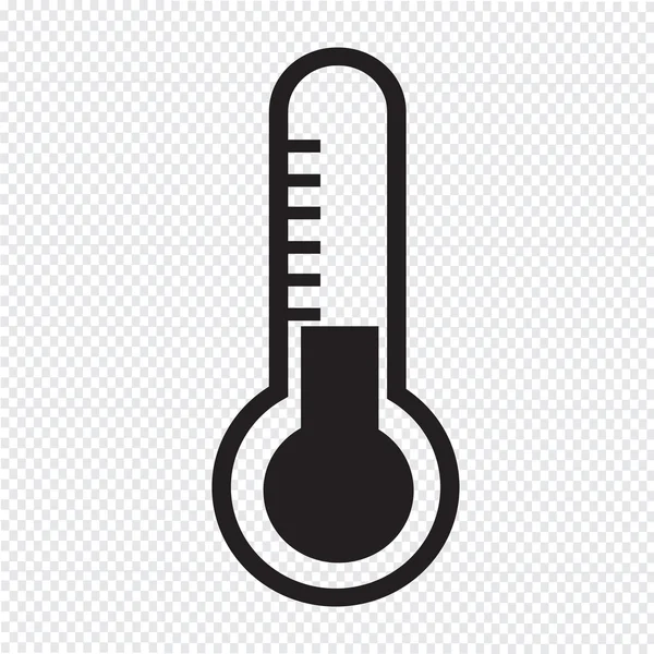 Thermomètre icône vue — Image vectorielle