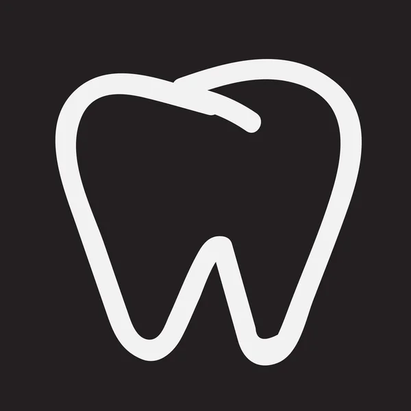 Zahnsymbolansicht — Stockvektor