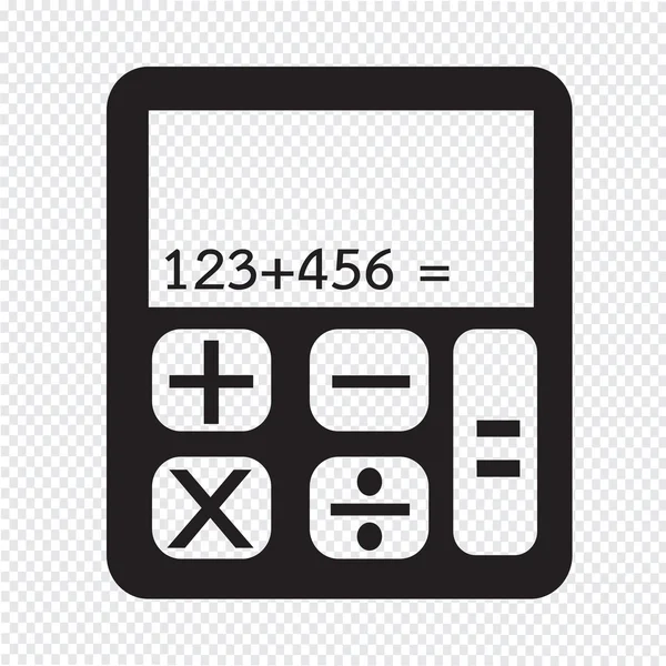 Visualização do ícone da calculadora —  Vetores de Stock