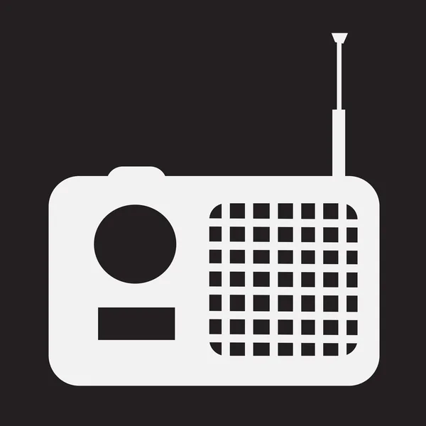 Προβολή εικονιδίων ραδιόφωνο — Διανυσματικό Αρχείο