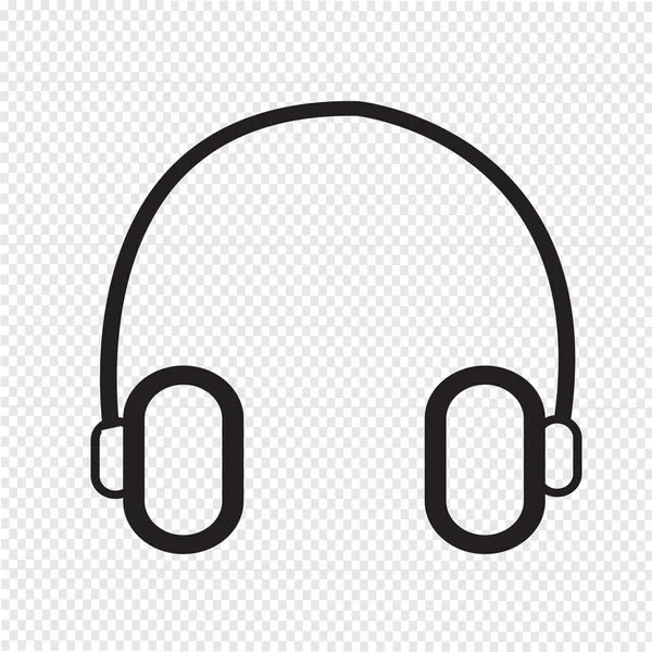 Headphone icon view — Stock Vector