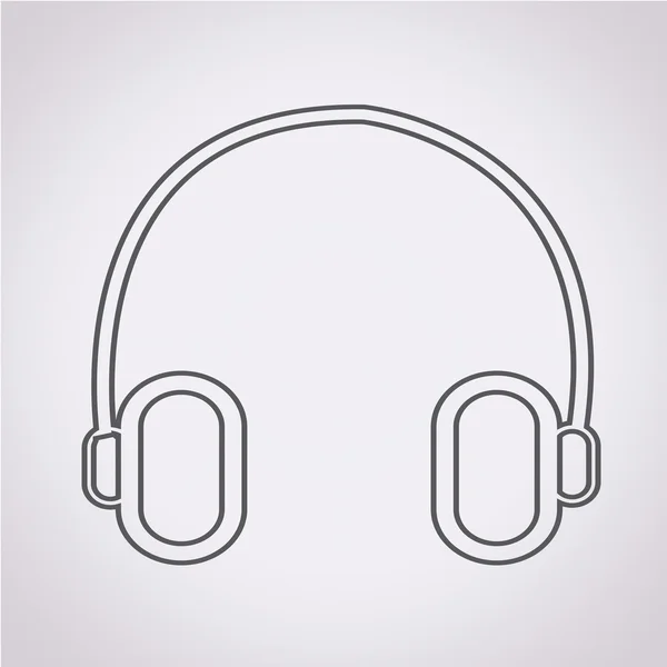 Headphone icon view — Stock Vector