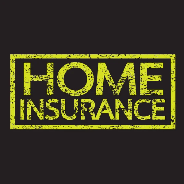 Home Insurance text — Stock Vector