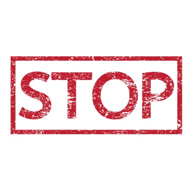 Stamps word stop clipart