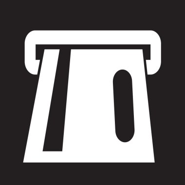 ATM atm kartı yuvası simge