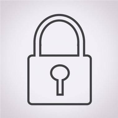 Resimde kilit simgesi