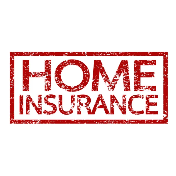 Texto de seguro de hogar, Palabra de seguro de hogar — Vector de stock